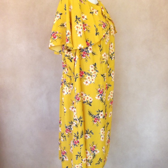 NWT Feminine Floral Print Simply Be Dress … - Picture 7 of 8